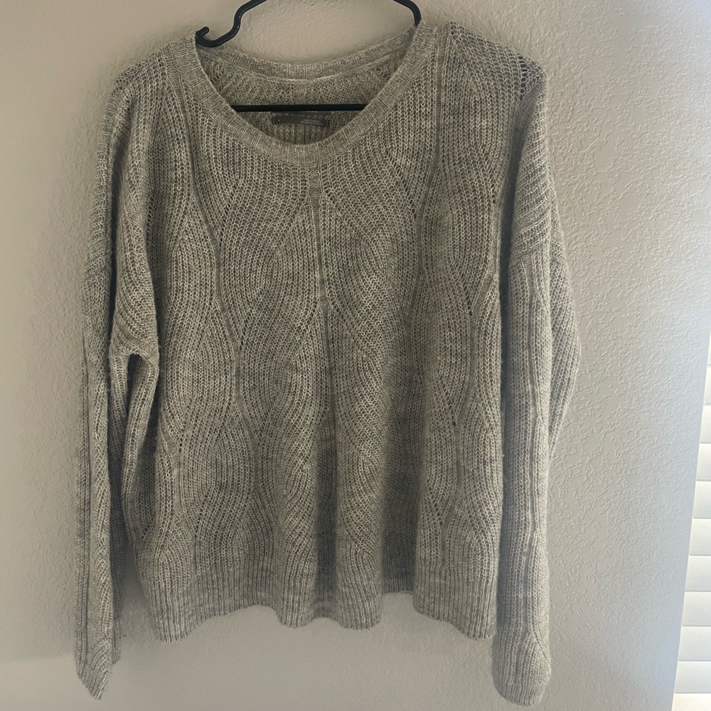 Anthropologie Light Gray Women's Sweater